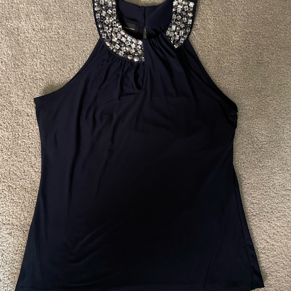 INC Jeweled Tank Blouse